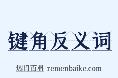 键角反义词是什么意思的图片